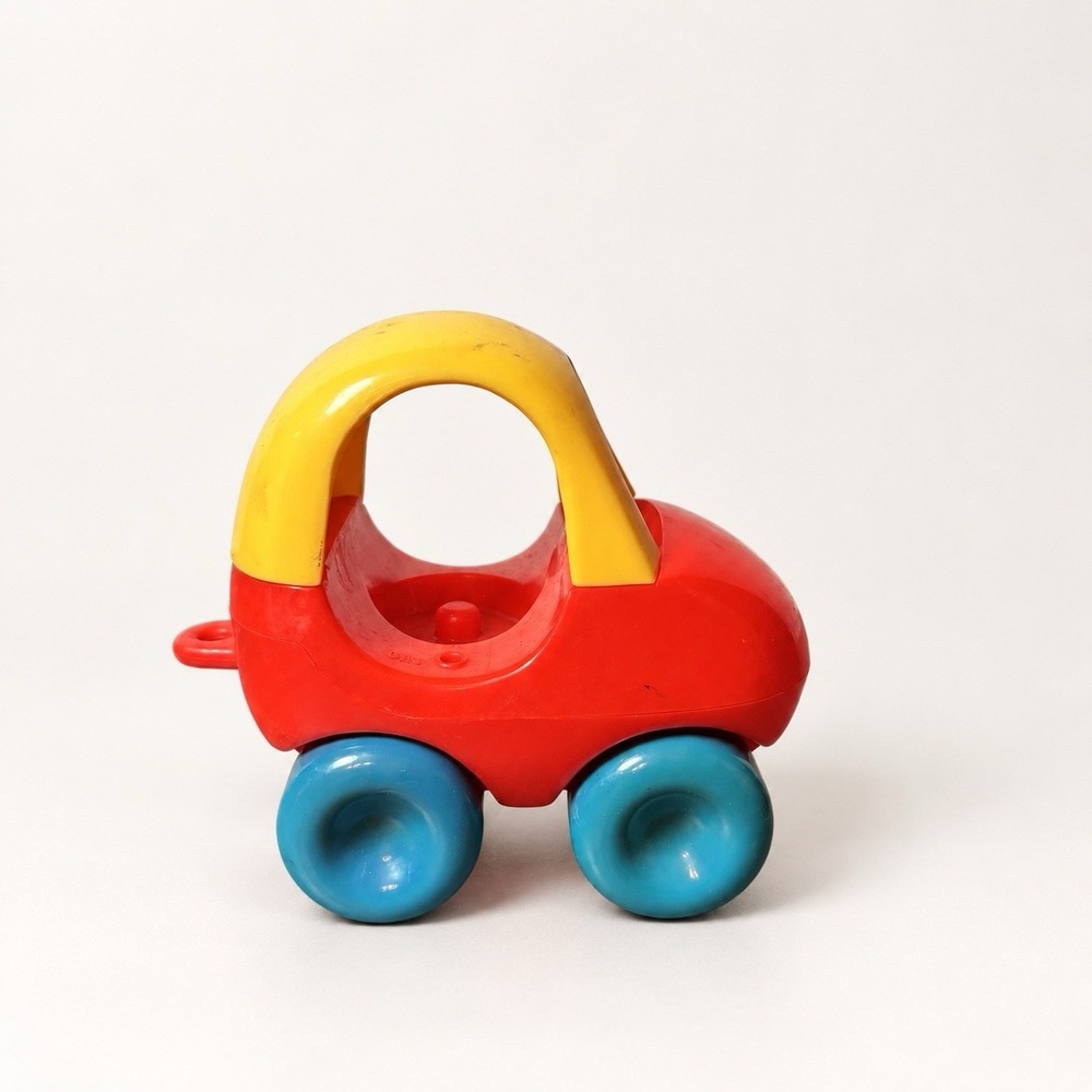 Vintage Little Tikes Toddle Tots Family Cozy Coupe Car Red Yellow Blue No Figure
